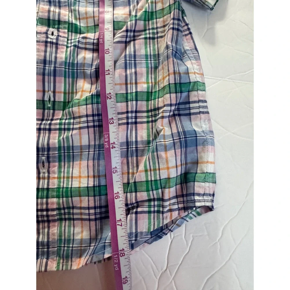 Ralph Lauren Shirt Kids 5 Plaid Short Sleeve Button Down Collared‎